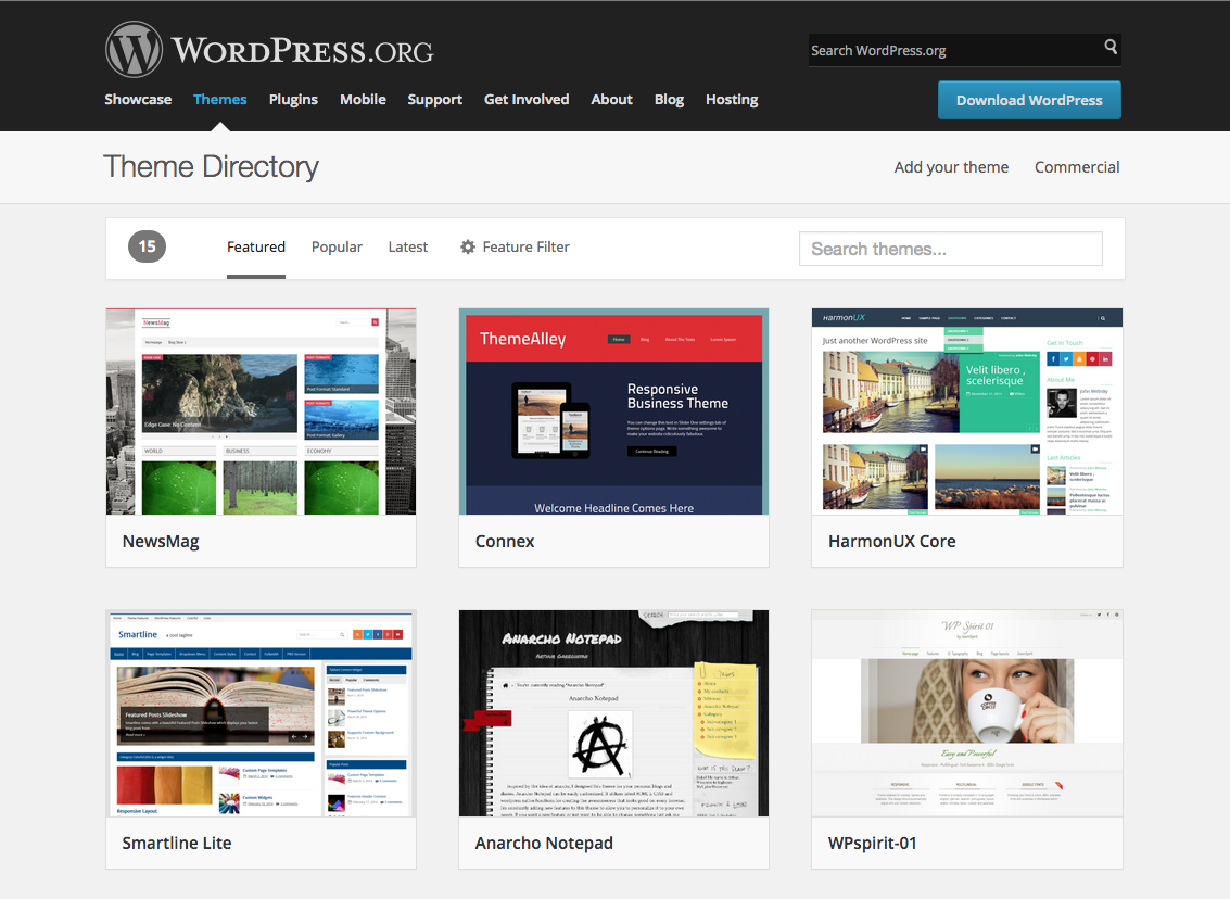 WordPress.org launches brand new theme directory experience