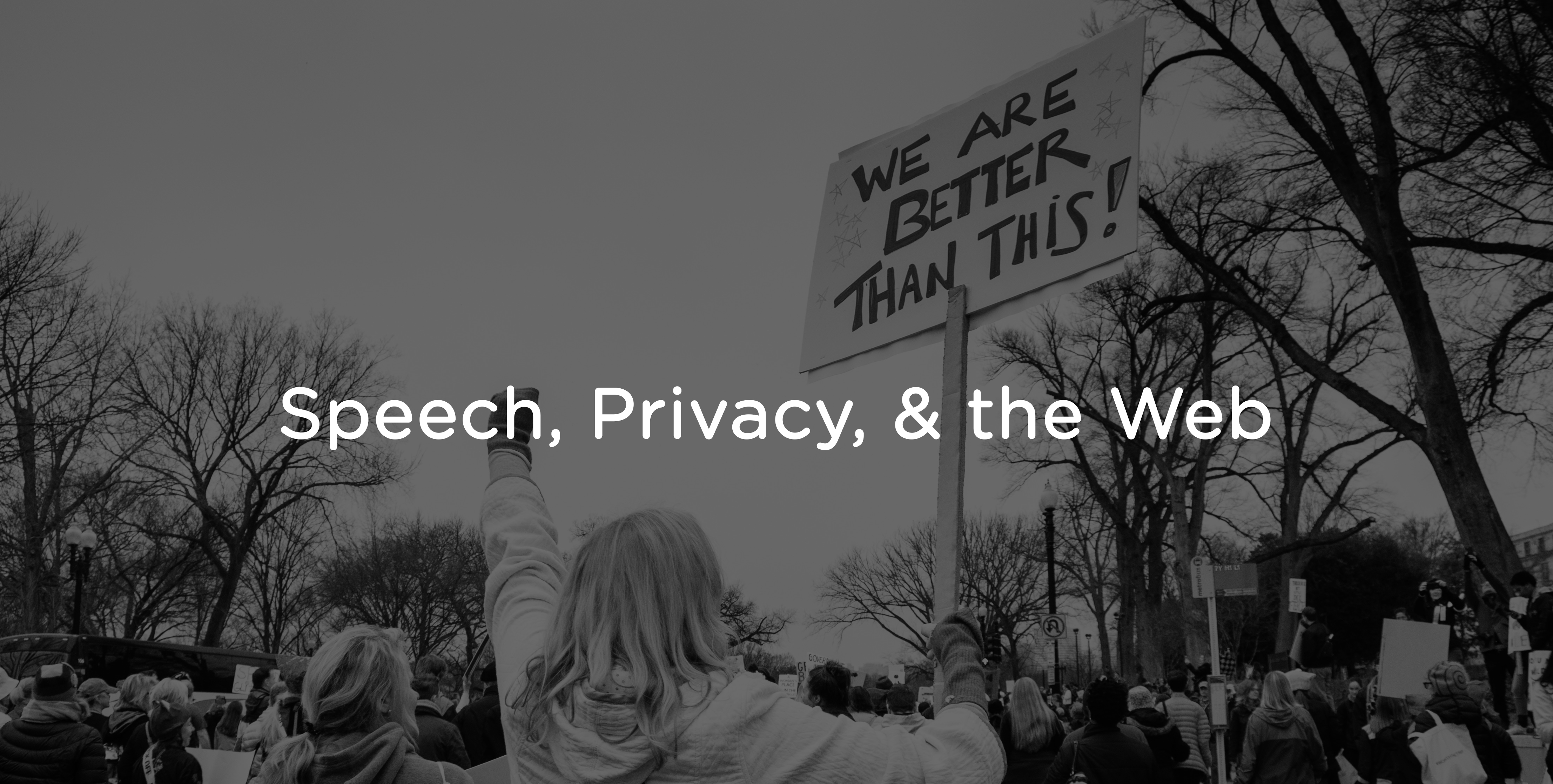 Free speech, privacy, and the web