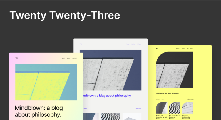 Twenty Twenty-Three theme styles collage
